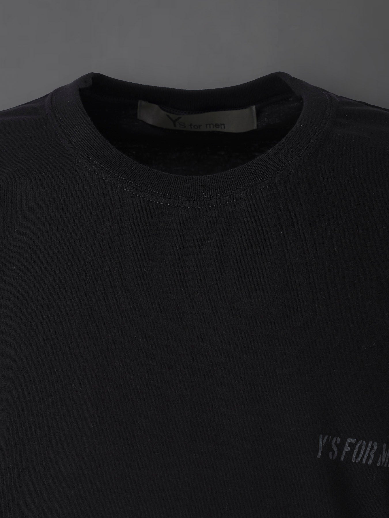 Y's for men LOGO PRINT LONG SLEEVE T-SHIRT