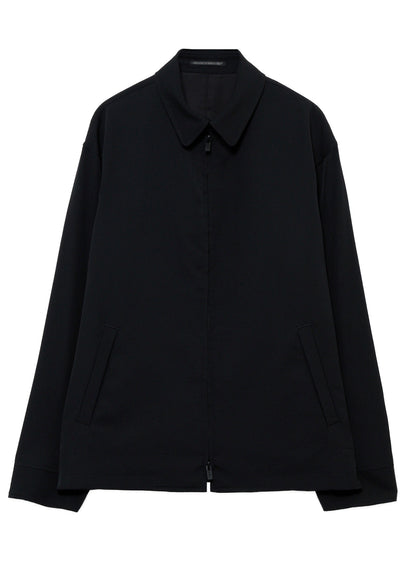 WOOL GABARDINE SHIRT COLLAR BLOUSON