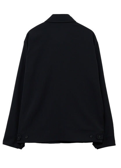 WOOL GABARDINE SHIRT COLLAR BLOUSON
