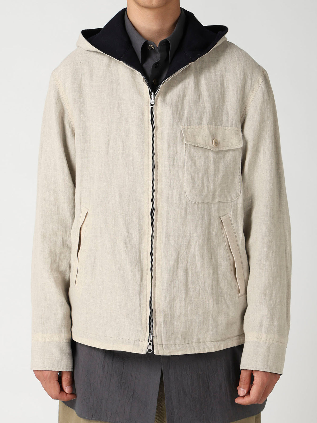 2-WAY HOODED BLOUSON