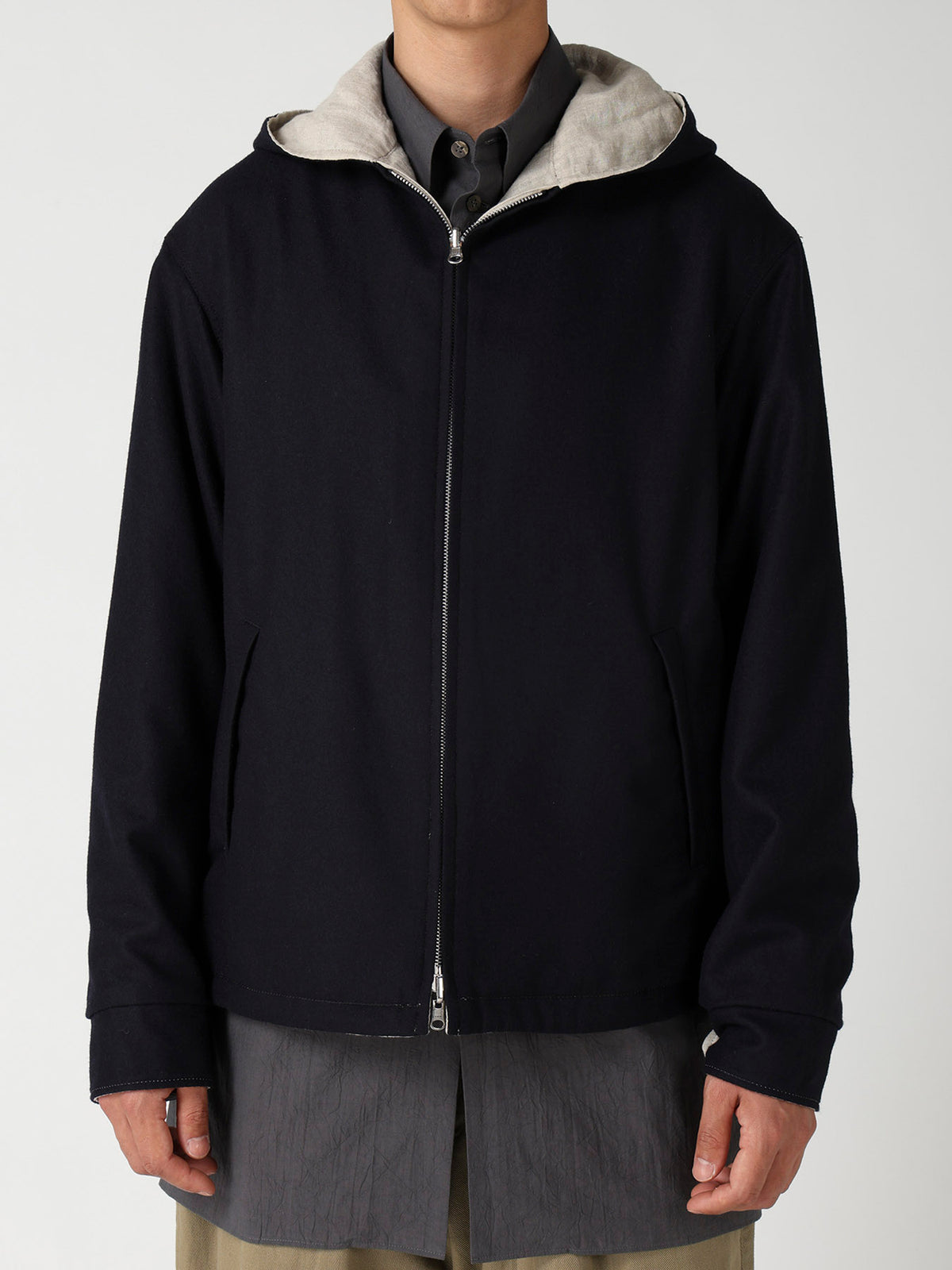 2-WAY HOODED BLOUSON