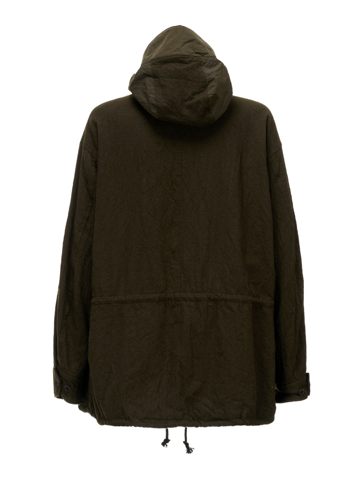 BRIM-DETAIL HOODED BLOUSON