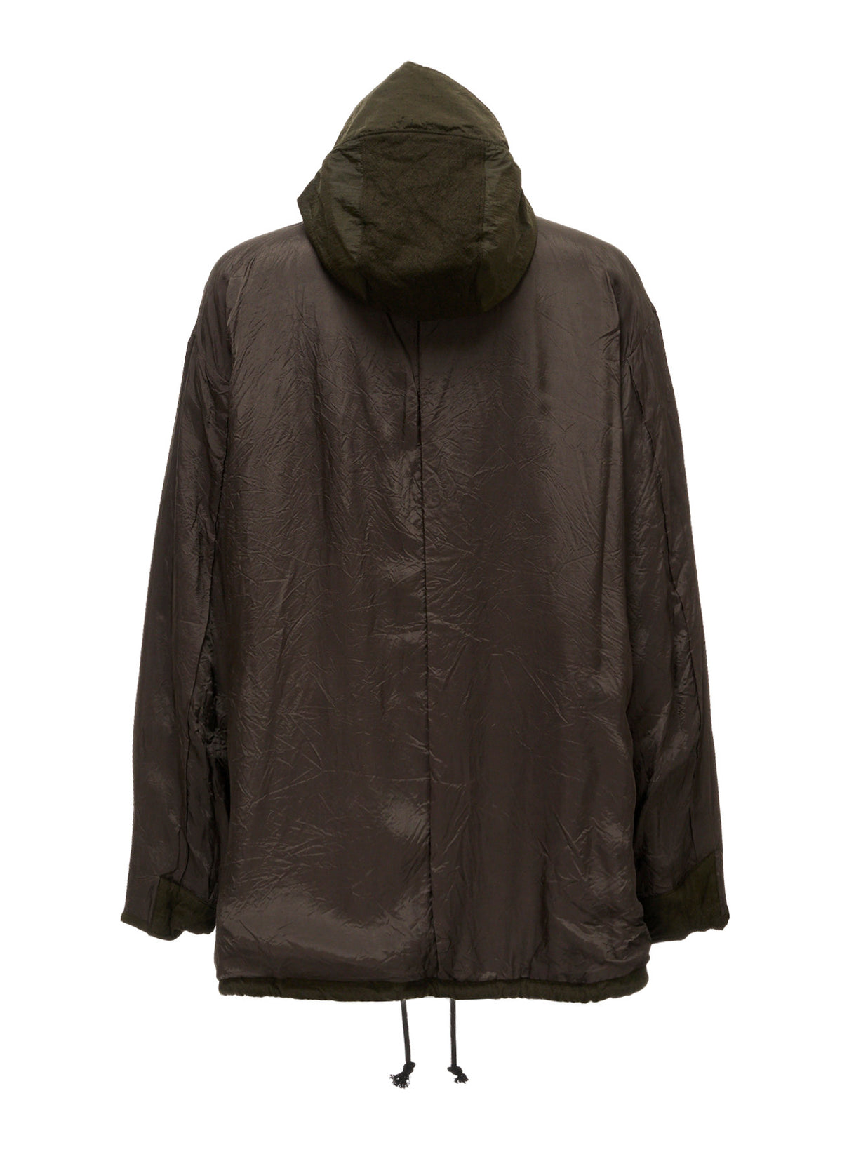 BRIM-DETAIL HOODED BLOUSON