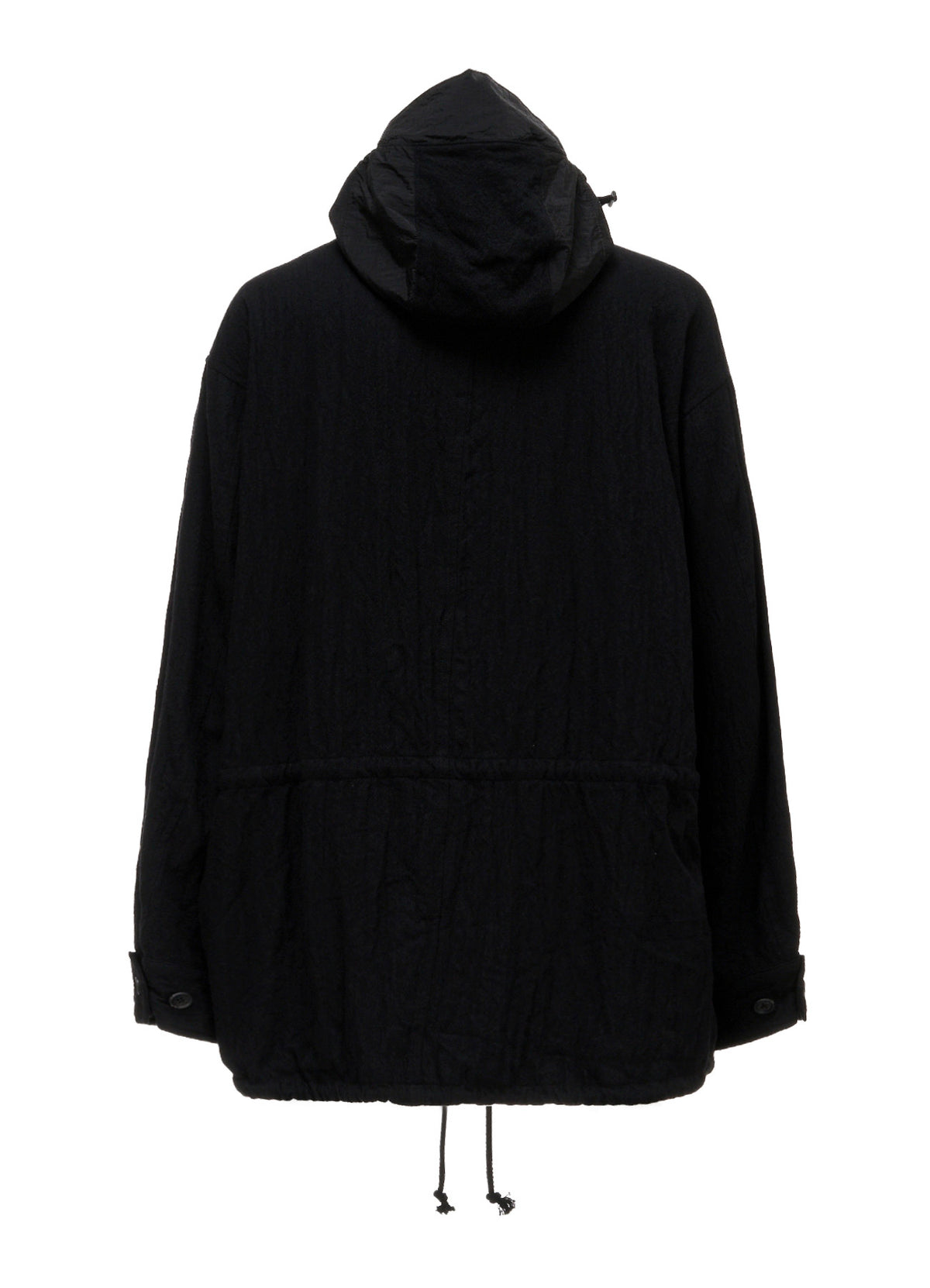 BRIM-DETAIL HOODED BLOUSON