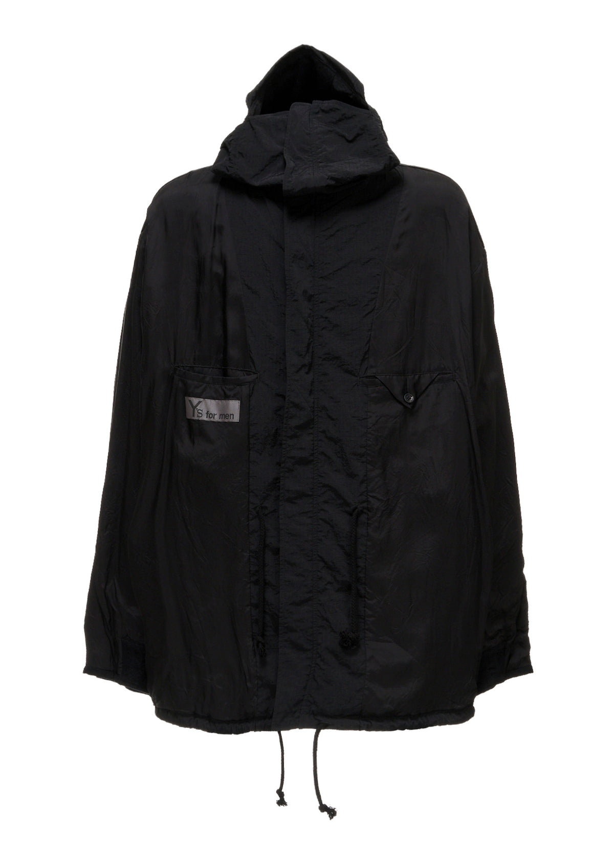 BRIM-DETAIL HOODED BLOUSON