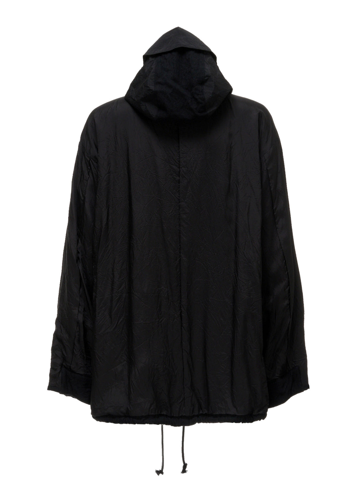 BRIM-DETAIL HOODED BLOUSON