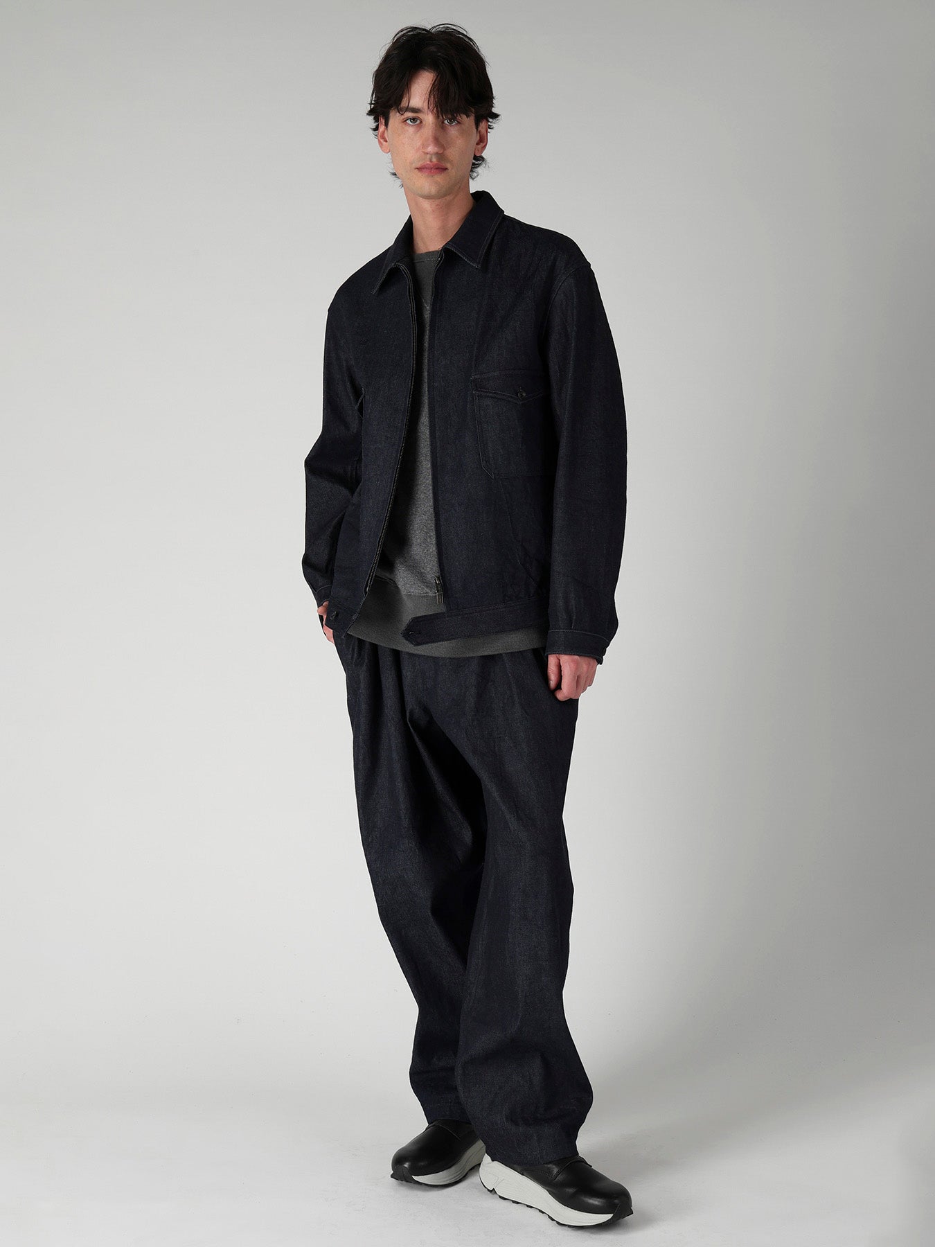CHEST-POCKET DENIM BLOUSON