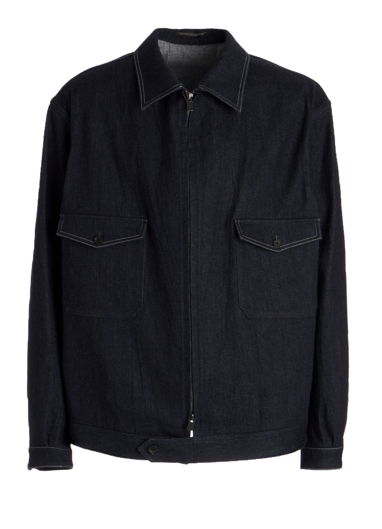 CHEST-POCKET DENIM BLOUSON