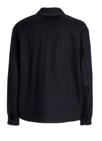 CHEST-POCKET DENIM BLOUSON
