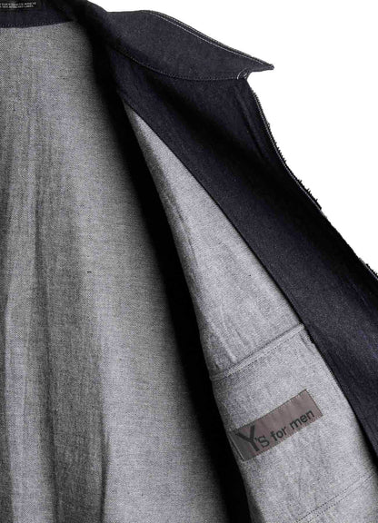 CHEST-POCKET DENIM BLOUSON