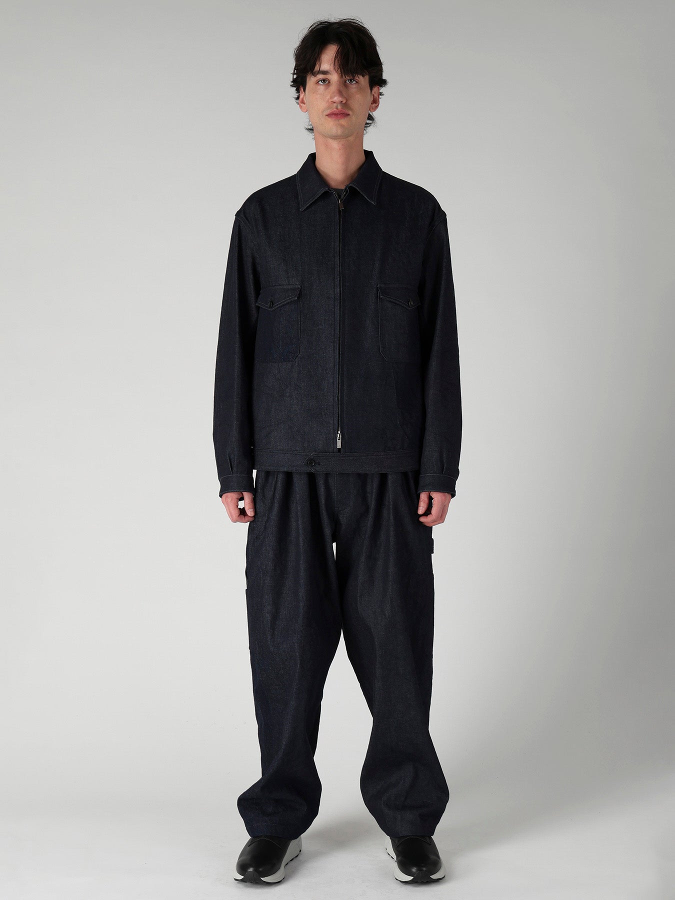 CHEST-POCKET DENIM BLOUSON