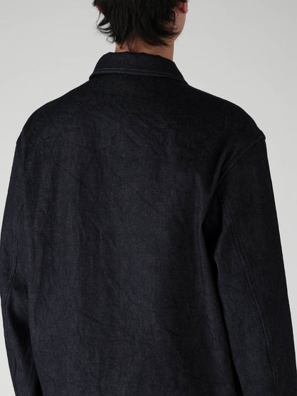 CHEST-POCKET DENIM BLOUSON