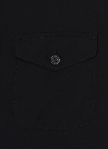 BLACK TENCEL POPLIN SAFARI SHIRT