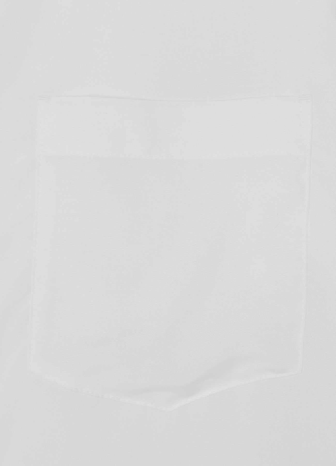 WHITE TENCEL POPLIN HALF-SLEEVE SHIRT WITH DECONSTRUCTED PLACKET