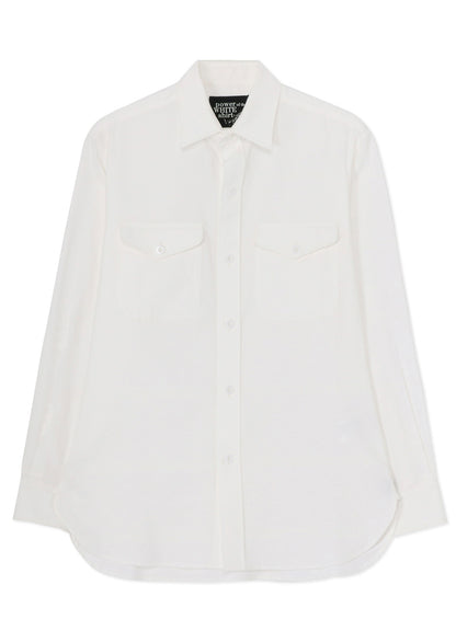 COTTON TWILL DOUBLE POCKETS SHIRT