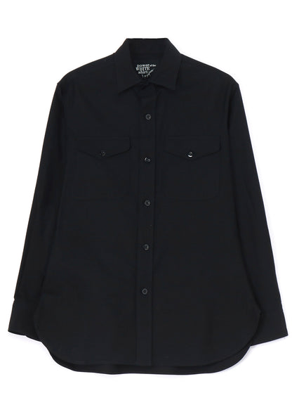 COTTON TWILL DOUBLE POCKETS SHIRT