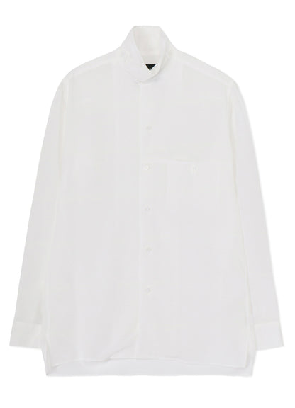 CELLULOSE LAWN TAB COLLAR SHIRT