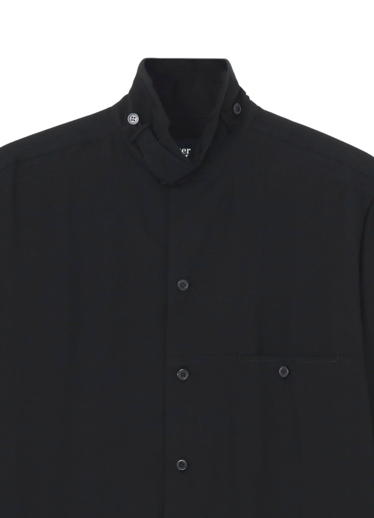 CELLULOSE LAWN TAB COLLAR SHIRT