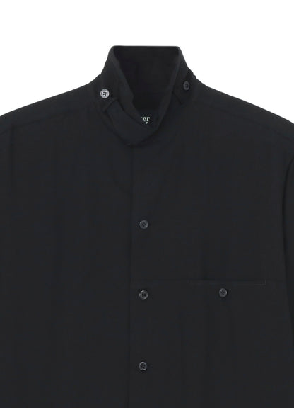 CELLULOSE LAWN TAB COLLAR SHIRT