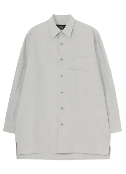 COTTON TWILL DOUBLE LAYERED SHIRT