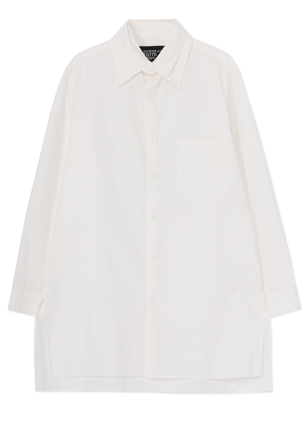 COTTON TWILL DETACHABLE COLLAR SHIRT