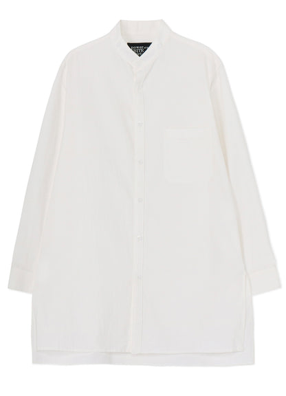 COTTON TWILL DETACHABLE COLLAR SHIRT