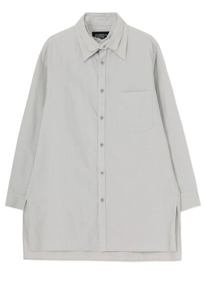 COTTON TWILL DETACHABLE COLLAR SHIRT