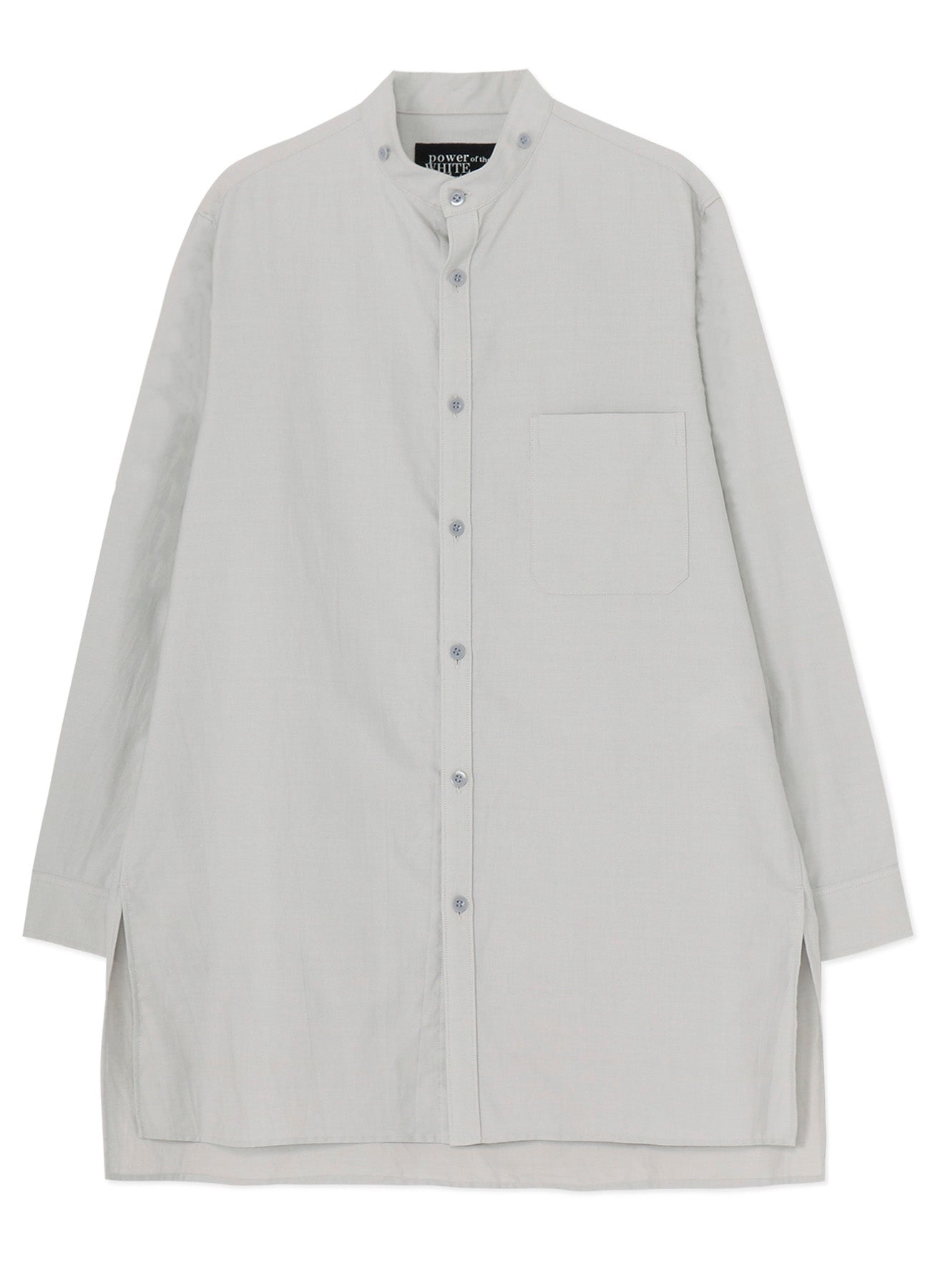 COTTON TWILL DETACHABLE COLLAR SHIRT