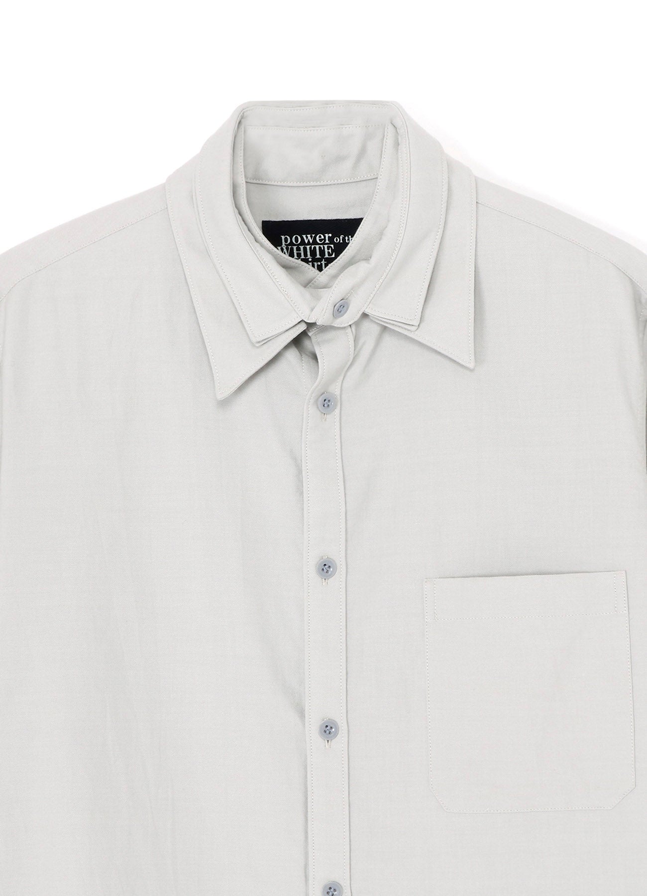 COTTON TWILL DETACHABLE COLLAR SHIRT