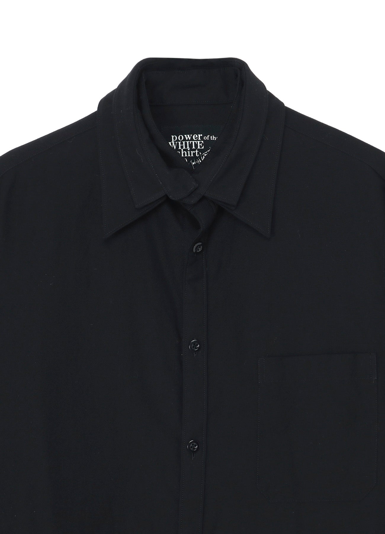 COTTON TWILL DETACHABLE COLLAR SHIRT