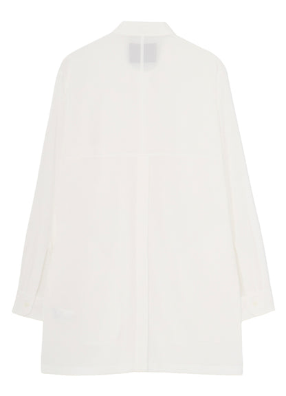 TA TUXEDO/WHITE OPEN-BACK BLOUSE