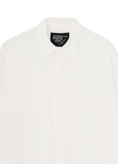 TA TUXEDO/WHITE OPEN-BACK BLOUSE