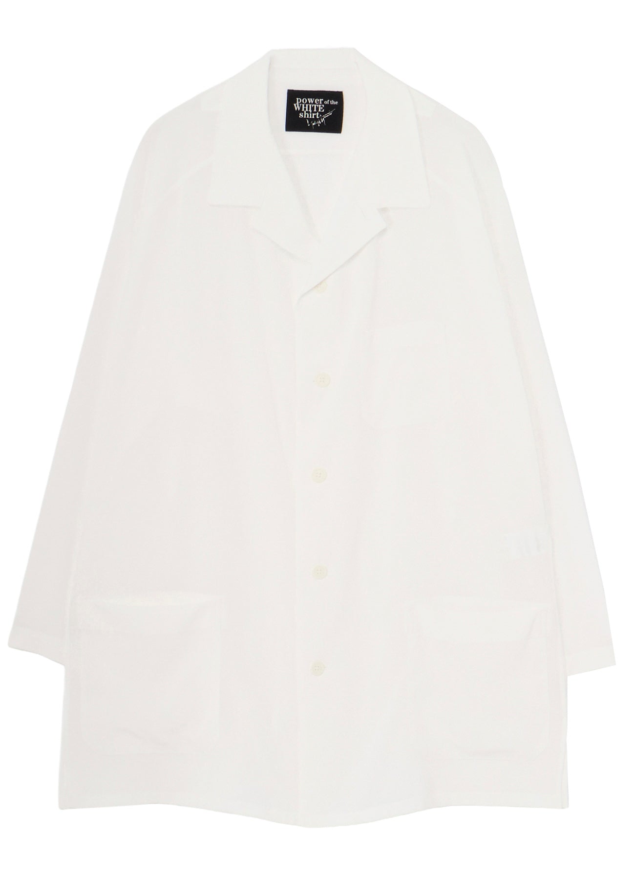 ヨウジヤマモトTA TUXEDO STAND COLLAR BLOUSE TA TUXEDO/WHITE OPEN COLLAR BLOUSE – THE SHOP YOHJI YAMAMOTO