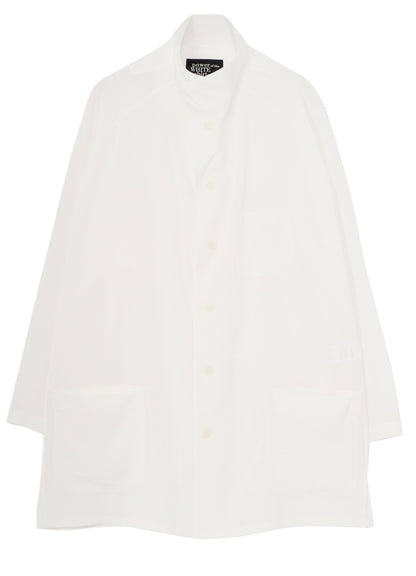TA TUXEDO/WHITE OPEN COLLAR BLOUSE