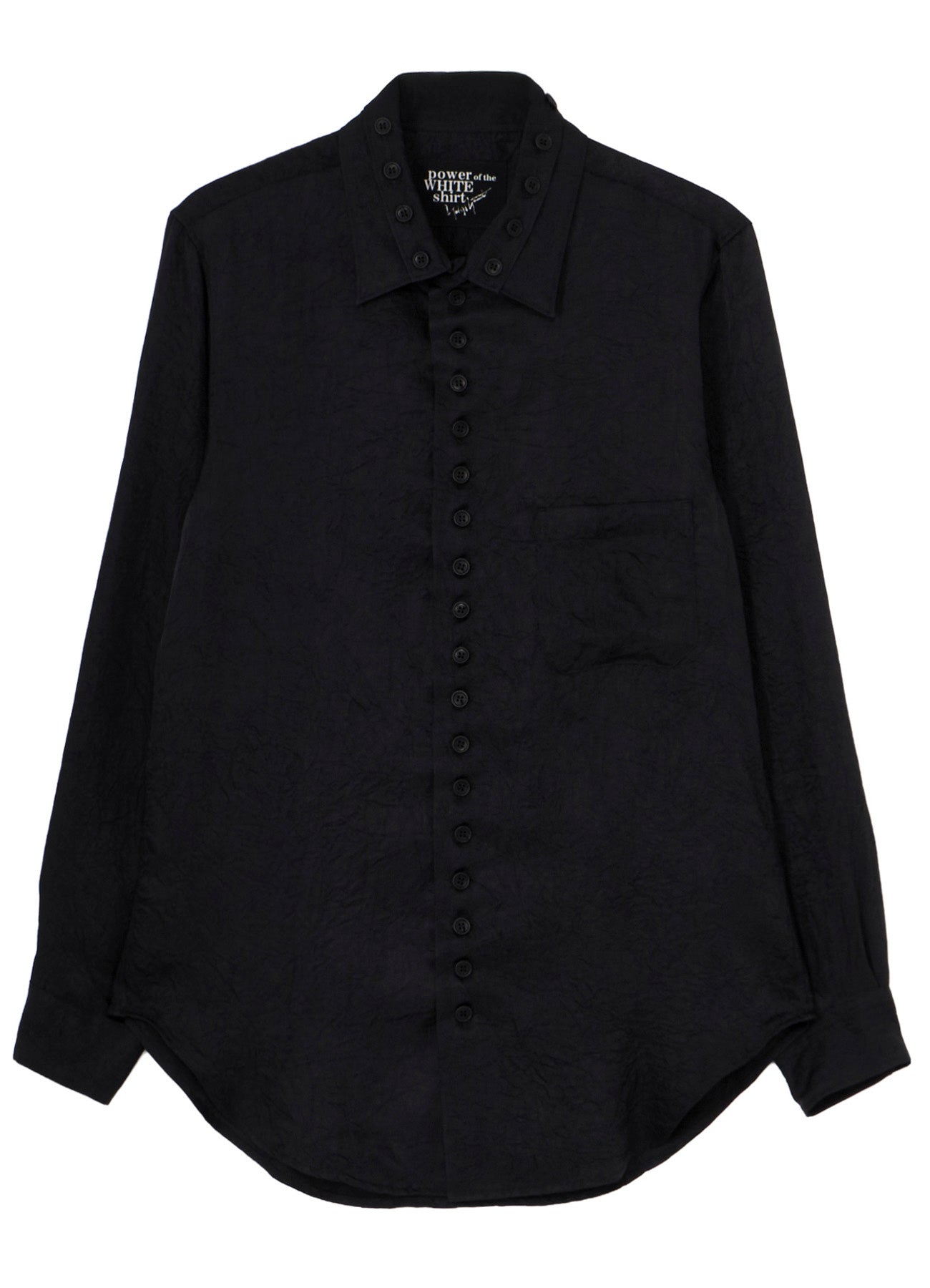 TRIACETATE  TWILL DOUBLE COLLAR BLOUSE