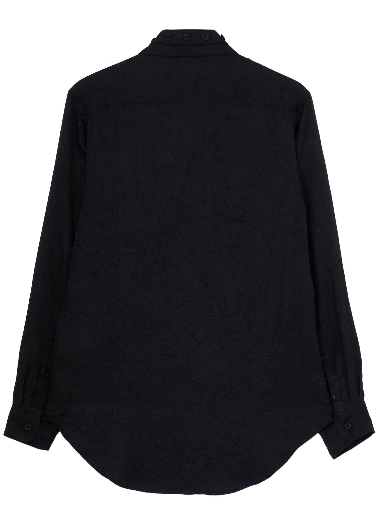 TRIACETATE  TWILL DOUBLE COLLAR BLOUSE