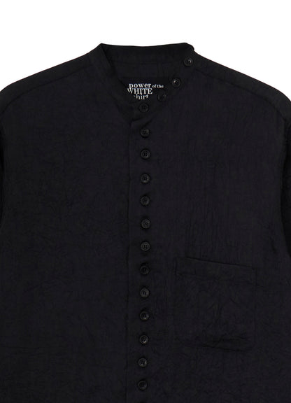 TRIACETATE  TWILL STAND COLLAR BLOUSE