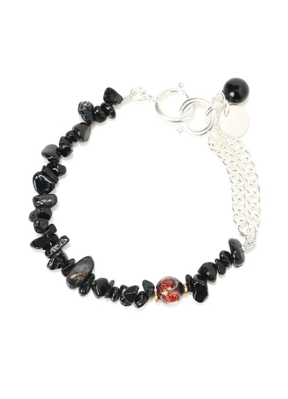 BLACK ONYX BEADS BRACELET