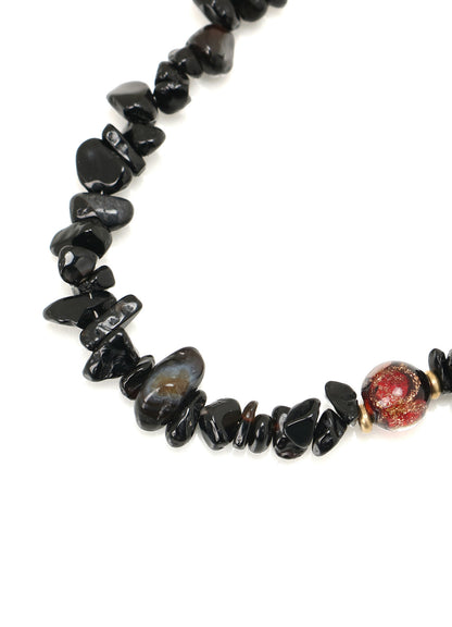 BLACK ONYX BEADS BRACELET