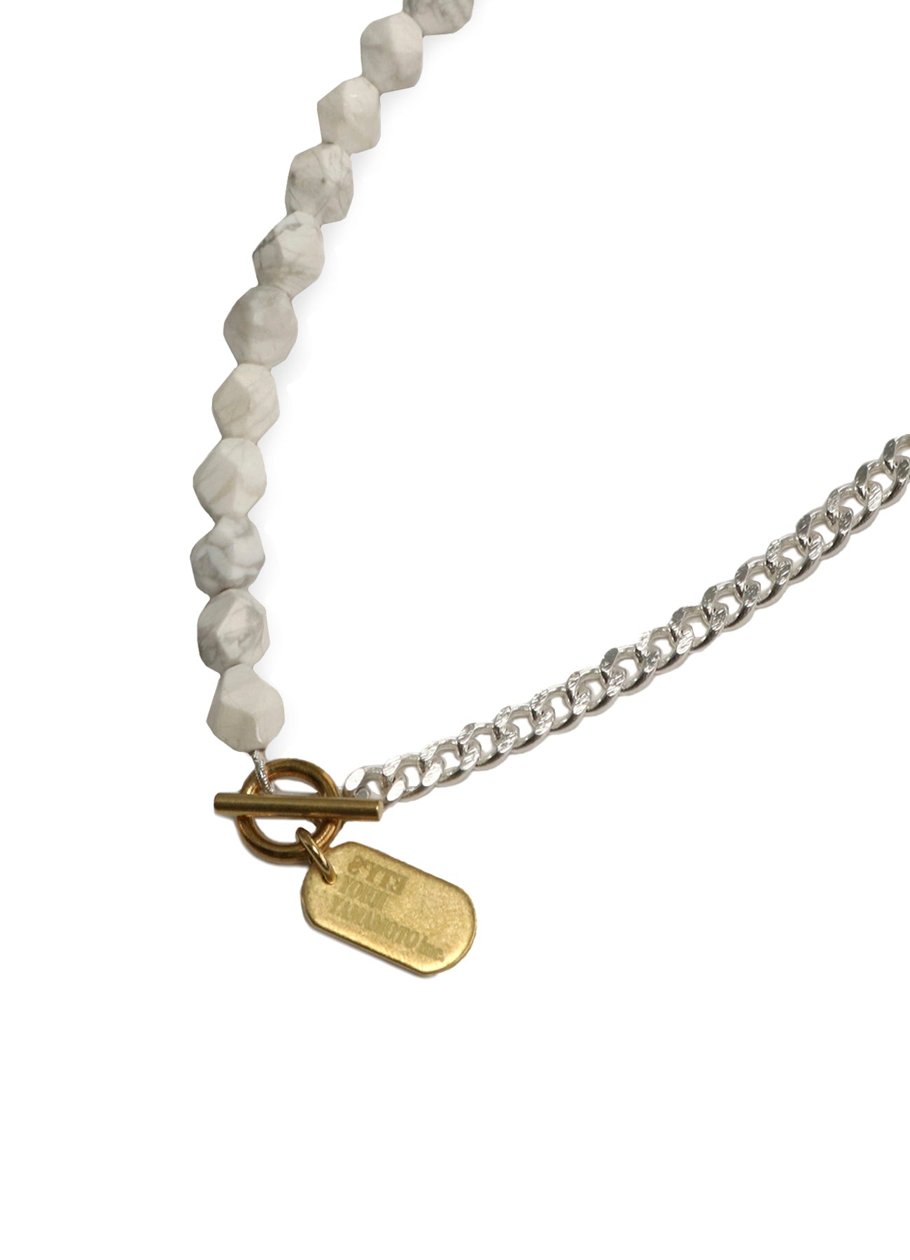 WHITE HOWLITE CHAIN NECKLACE BRACELET