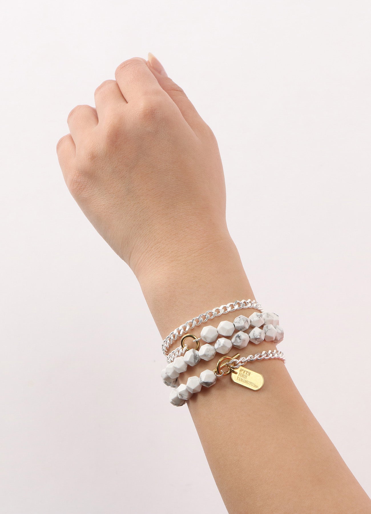 WHITE HOWLITE CHAIN NECKLACE BRACELET