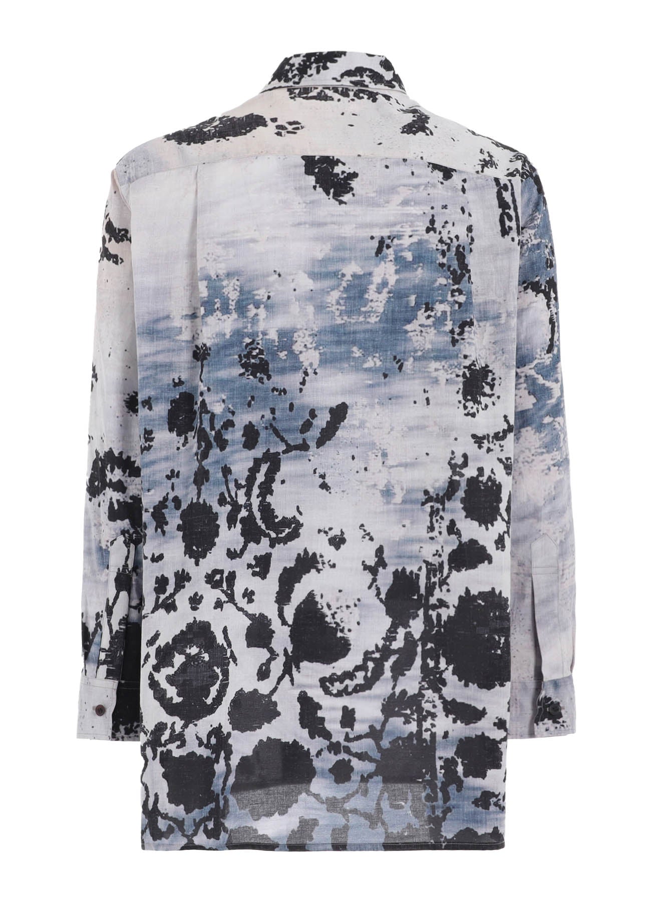 FLORAL PRINT LOOSE-FIT REGULAR COLLAR SHIRT