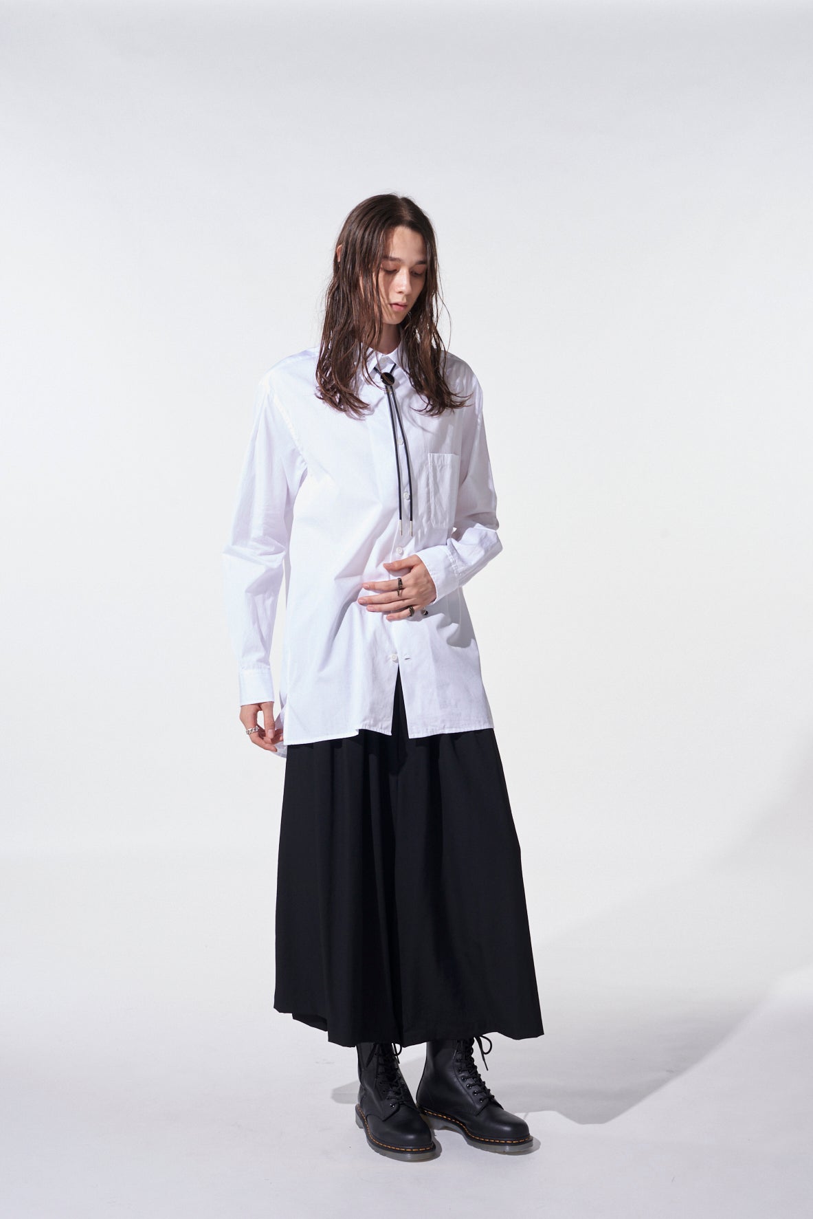 COTTON BROAD LOOSE-FIT REGULAR COLLAR SHIRT