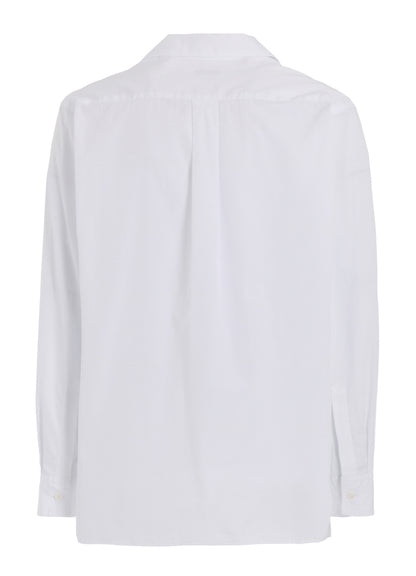 COTTON BROAD LOOSE-FIT OPEN COLLAR SHIRT