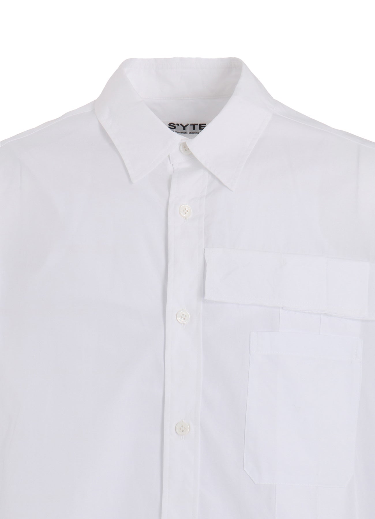 COTTON BROAD PLEATED SHIRT