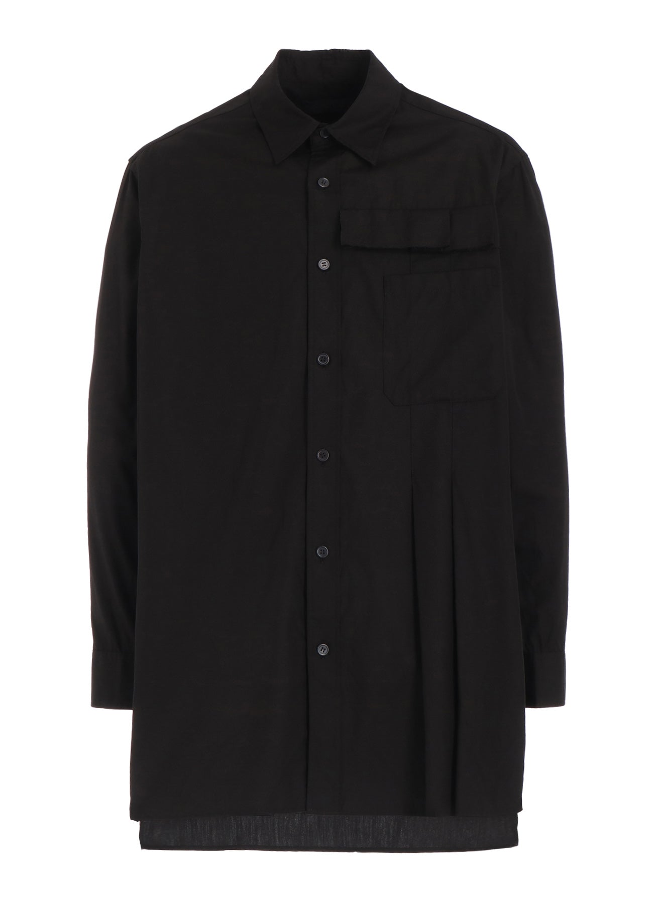 COTTON BROAD PLEATED SHIRT