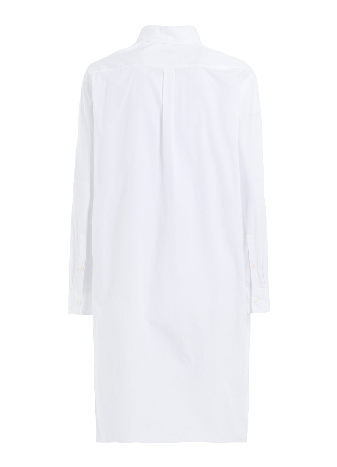 COTTON BROAD BUTTON SLITS LONG SHIRT