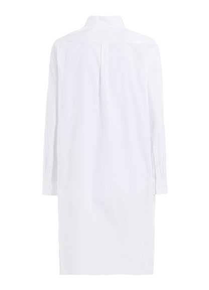 COTTON BROAD BUTTON SLITS LONG SHIRT