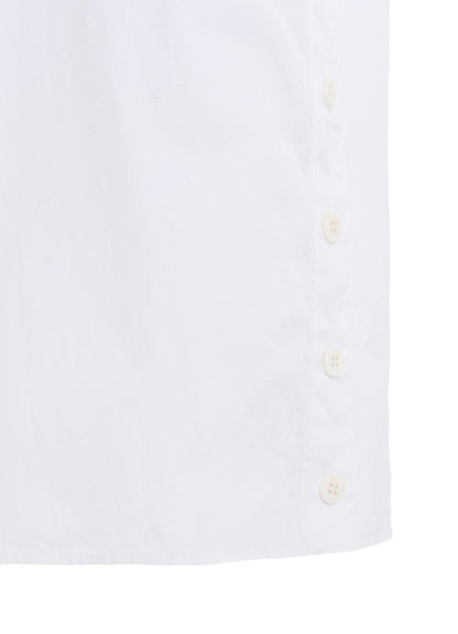 COTTON BROAD BUTTON SLITS LONG SHIRT