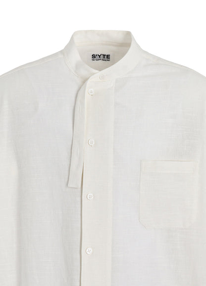 KHADI COTTON STAND COLLAR SHIRT